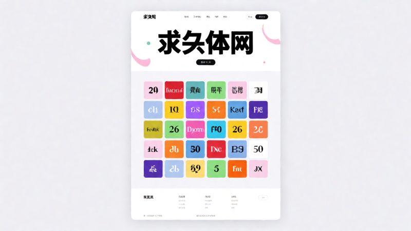 求字体网 示意图